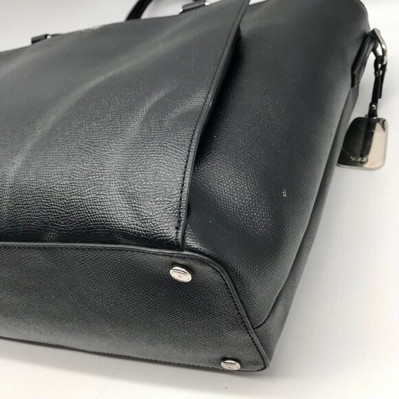 Tumi Black Leather Sinclair Camila Tote Bag - Picture 6 of 10